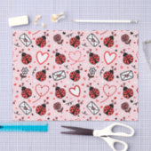 Cute Ladybug Pattern Tissue Paper Tissuepapier (Craft)