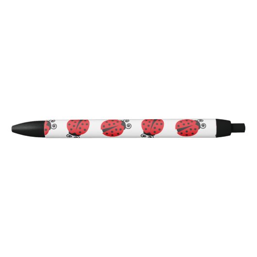Cute Ladybug Pattern Zwarte Inkt Pen (Voorkant)