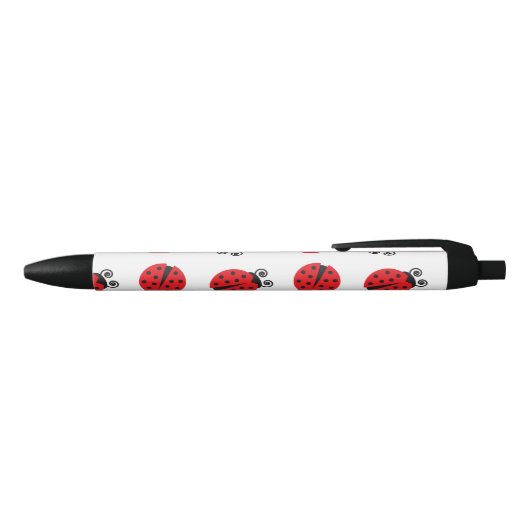 Cute Ladybug Pattern Zwarte Inkt Pen (Bovenkant)