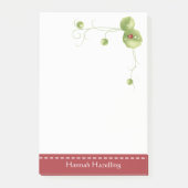 Cute Ladybug Personalized Note Pad (Voorkant)