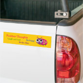 Cute Ladybug "Positive Thoughts" Bumpersticker (Op Truck)