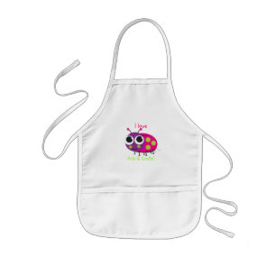 Cute Ladybug "Positive Thoughts" Toddler T-Shirt Kinder Schort