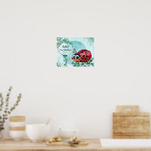 Cute LadyBug Poster (Keuken)
