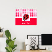 Cute Ladybug Poster (Thuiskantoor)