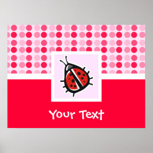 Cute Ladybug Poster