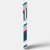 Cute Ladybug Red White Blue Stripes Pattern Case-Mate iPhone Case (Achterkant / Links)