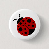 Cute Ladybug Ronde Button 3,2 Cm (Voorkant)