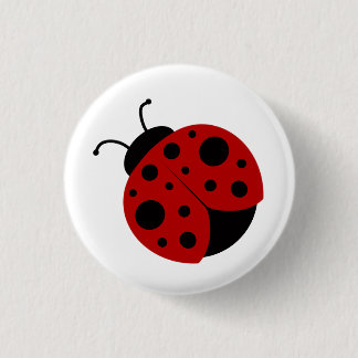 Cute Ladybug Ronde Button 3,2 Cm