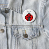 Cute Ladybug Ronde Button 5,7 Cm (In situ)