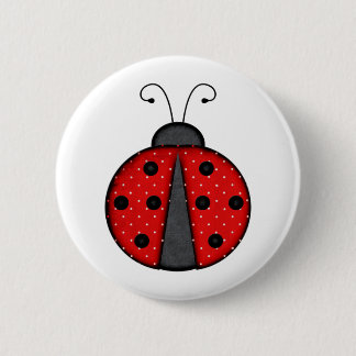 Cute Ladybug Ronde Button 5,7 Cm
