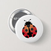 Cute Ladybug Ronde Button 5,7 Cm (Voorkant /achterkant)