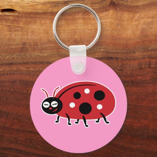 Cute Ladybug Sleutelhanger (Voorkant)