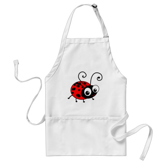 Cute Ladybug Standaard Schort (Voorkant)