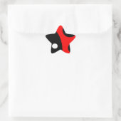 Cute ladybug ster sticker (Tas)