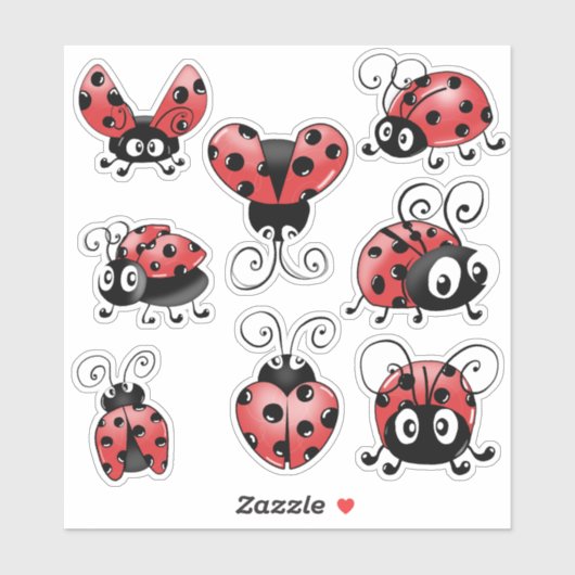 Cute Ladybug Sticker (Vel)