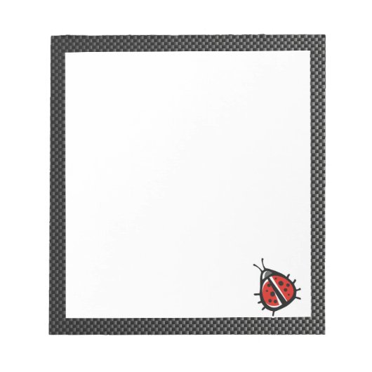 Cute Ladybug; stijlvol Notitieblok (Voorkant)