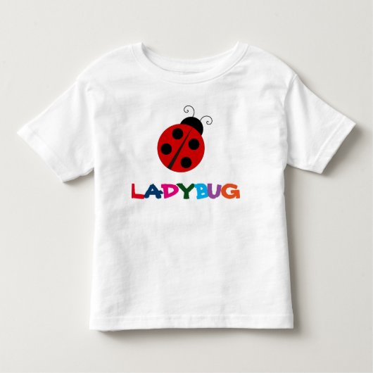 Cute Ladybug Summer Fun Toddler T-Shirt (Voorkant)