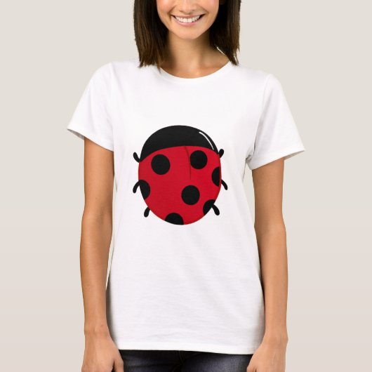 Cute Ladybug T-shirt met Grafische Print (Voorkant)