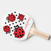 Cute Ladybug Tafeltennisbatje (Zijkant)