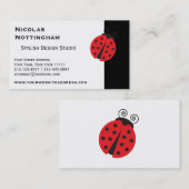 Cute Ladybug Tekening Visitekaartje (Voorkant / Achterkant)