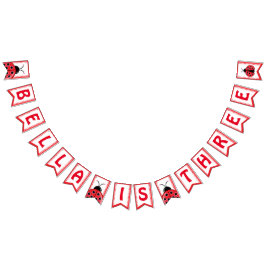 Cute Ladybug verjaart Bunting Flag voor Girl Vlaggetjes