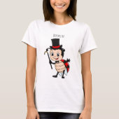 Cute ladybug with top hat and tie cartoon (Voorkant)