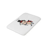 Cute ladybug with top hat and tie cartoon badmat (Gekanteld)