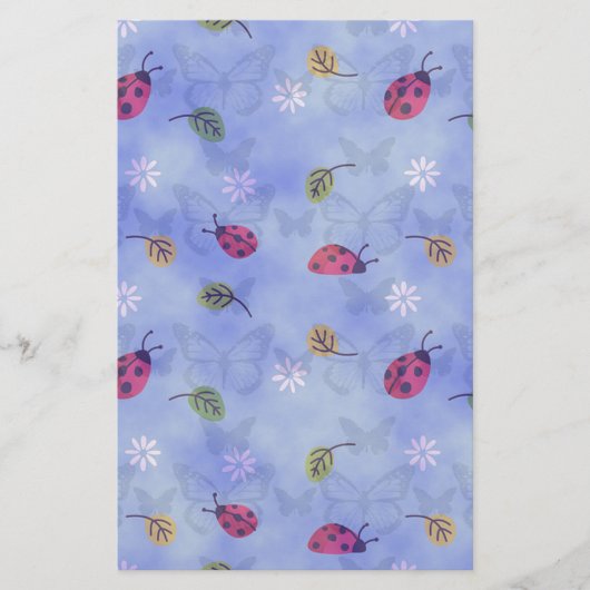 Cute Ladybugs Briefpapier (Voorkant)