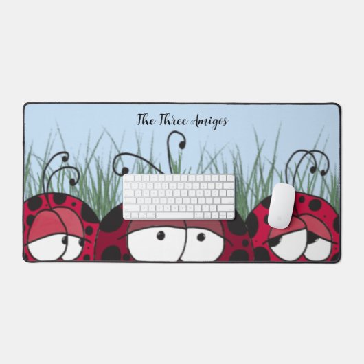 Cute Ladybugs Bureaumat (Keyboard & Muis)