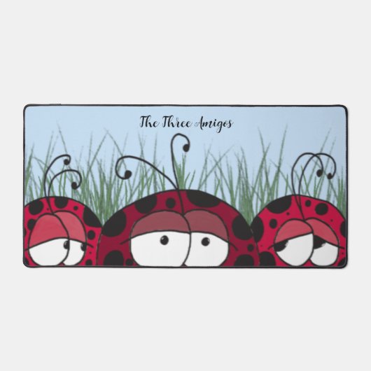 Cute Ladybugs Bureaumat (Voorkant)