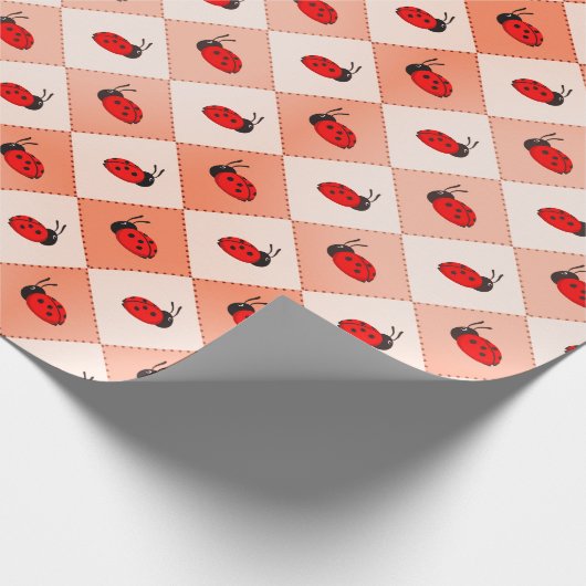 Cute Ladybugs Cadeaupapier (Hoek)
