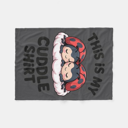 Cute Ladybugs Couple This Is My Cuddle  Fleece Deken (Voorkant (Horizontaal))