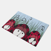 Cute Ladybugs Deurmat (Schuin)