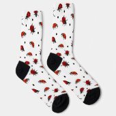 Cute Ladybugs en Polka Dots Ladybird Sokken (Rechts)