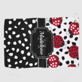 Cute Ladybugs Golfhanddoek (Horizontaal)