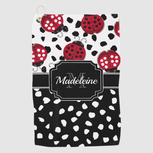Cute Ladybugs Golfhanddoek (Voorkant)