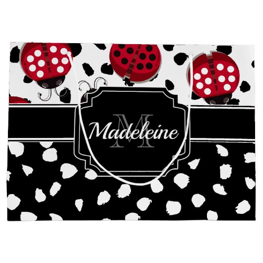 Cute Ladybugs Groot Cadeauzakje (Achterkant)