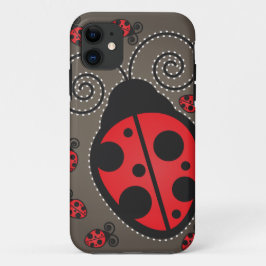 Cute Ladybugs iPhone 5 Hoesje-Mate Barely Daar iPhone 11 Hoesje