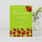 Cute Ladybugs Kaart (Staand voorkant)