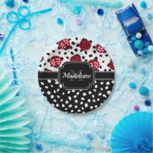 Cute Ladybugs Papieren Bordje (Feest)