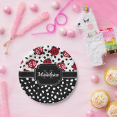 Cute Ladybugs Papieren Bordje (Feest)