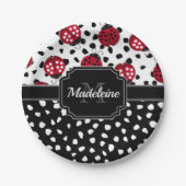 Cute Ladybugs Papieren Bordje (Voorkant)