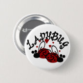 Cute Ladybugs Ronde Button 5,7 Cm (Voorkant /achterkant)