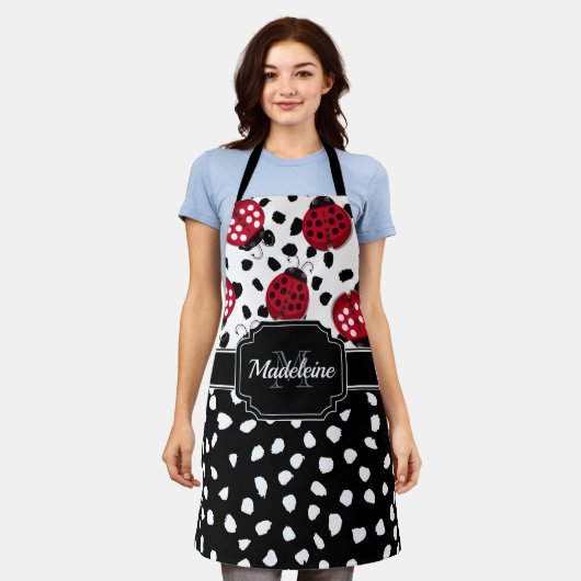 Cute Ladybugs Schort (Gedragen)