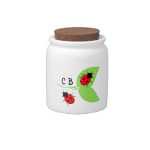 Cute Ladybugs Snoep Money Treat Jar