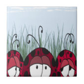 Cute Ladybugs Tegeltje (Voorkant)