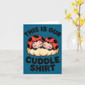 Cute Ladybugs This Is Our Cuddle Couple  Kaart (Gele Bloem)