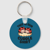 Cute Ladybugs This Is Our Cuddle Couple  Sleutelhanger (Voorkant)