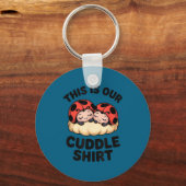 Cute Ladybugs This Is Our Cuddle Couple Sleutelhanger (Voorkant)