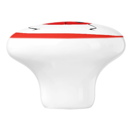 Cute Ladybugs voor kinderen Keramische Knop (Zijkant)
